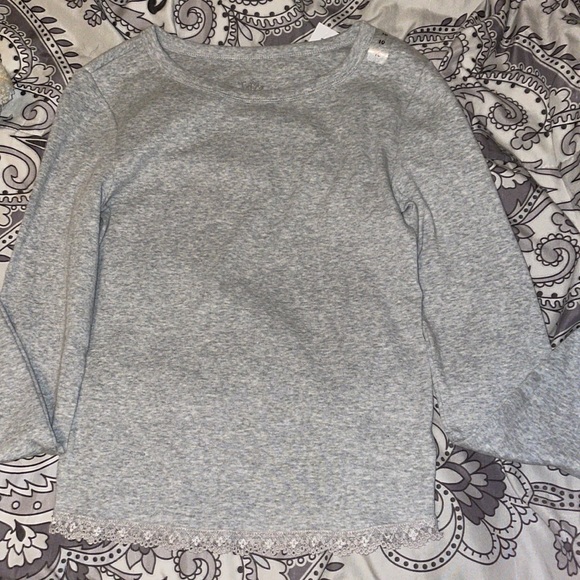 Kids justice long sleeve top with lace - Picture 1 of 3